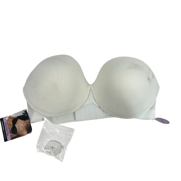 Maidenform Strapless Dreamwire Bra Easy Lift Natural White Convertible Size 42C - Picture 1 of 10